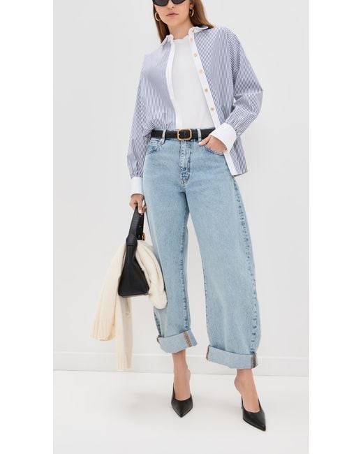 FRAME Blue The Bubble Jeans