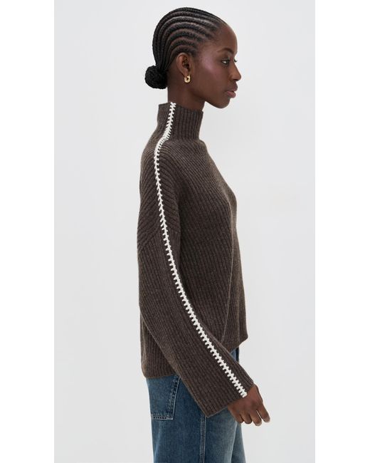 Rag & Bone Brown Ingrid Wool Turtleneck