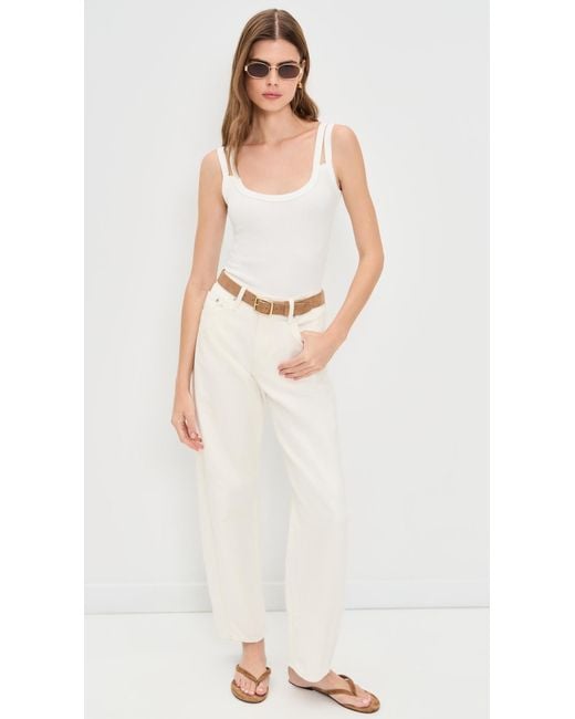 ASKK NY White Double Tank Top
