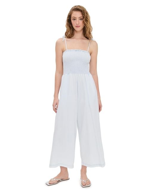 Splendid White Stripe Jumpsuit