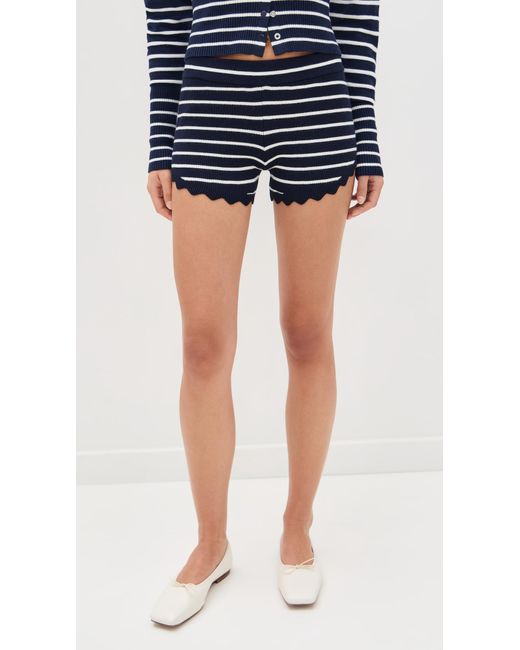 Lioness Blue Dollhouse Knit Shorts