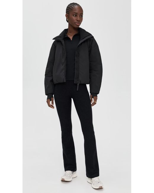 Beyond Yoga Black Warm Up Puffer Jacket