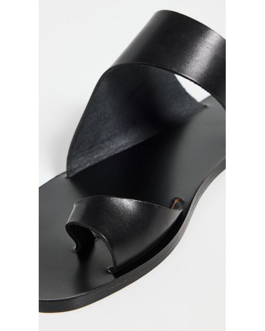 Atp Atelier Black Centola Sandals