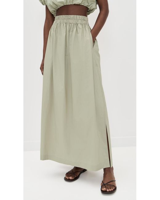Mikoh Swimwear Green Delia Skirt