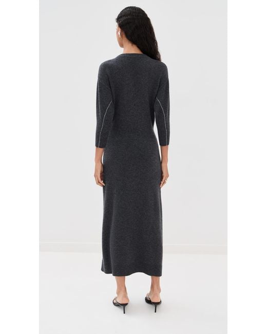 Rabanne Black Robe Dress