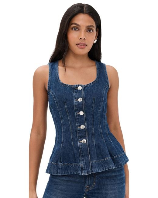 ALIGNE Blue Valentina Denim Top
