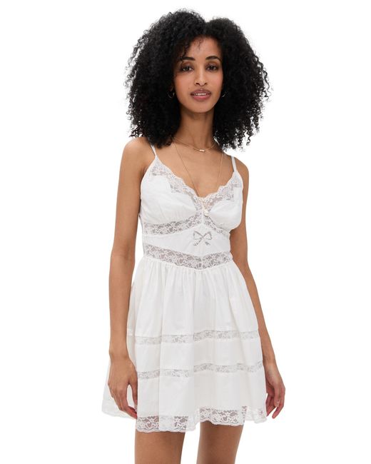 LoveShackFancy White Zima Dress