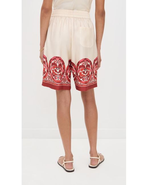 LaDoubleJ Red Palazzo Shorts