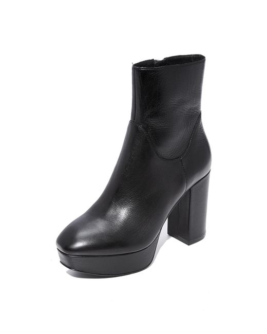 Ash Amazon Platform Booties in Black Lyst