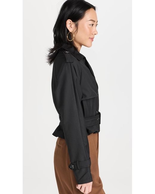 Lioness Black Cropped Trencherous Coat
