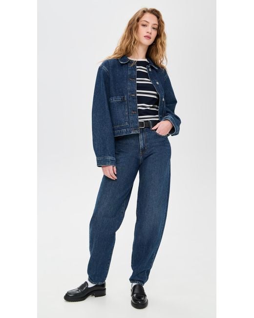 FRAME Blue The Patch Pocket Jacket