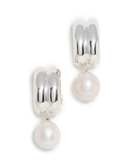 Agmes White Juliette Earrings