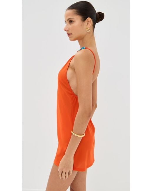 staud orange dress Women's Ramon Mini Style it with metallic heels and understated jewelry for a polished Staud Marea Dress - Riviera