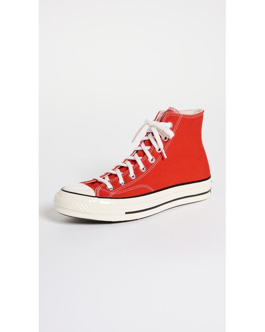 Converse Red Chuck 70 High Top Sneakers