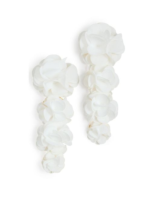 Shashi White Lily Earrings