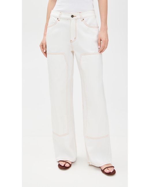 Lioness White Anchor Jeans