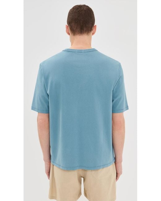 Corridor NYC Blue Garment Dye Tee for men