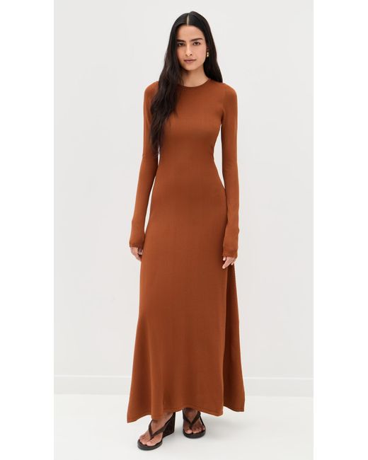 Solid & Striped Brown The Dora Dress
