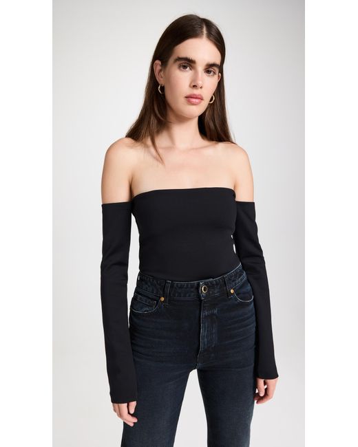 GAUGE81 Rubber Manu Top in Black Lyst