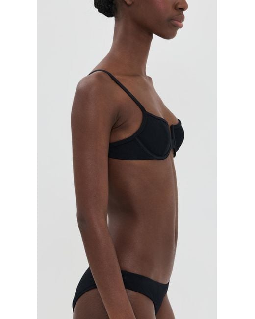 LSPACE Black Hunter Bikini Top