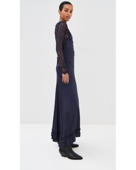 Isabel Marant Blue Dolores Maxi Dress