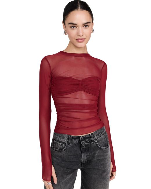 AFRM Red Sandrine Top