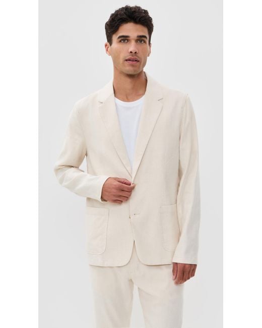 Marine Layer Natural Hemp Blazer for men