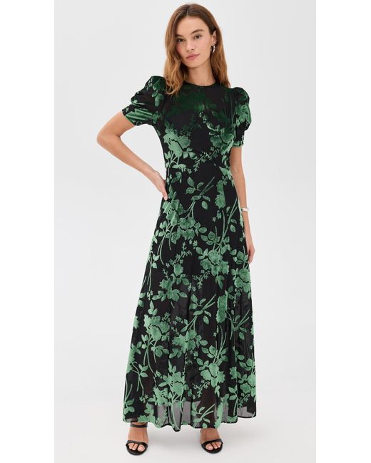 O.P.T O. P.T Ralph Velvet Dress in Green