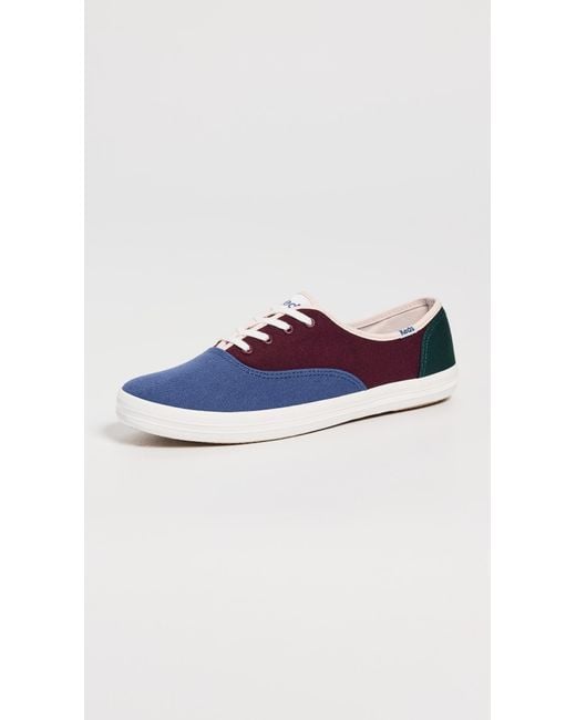 Keds Blue Champion Canvas Colorblock Sneakers