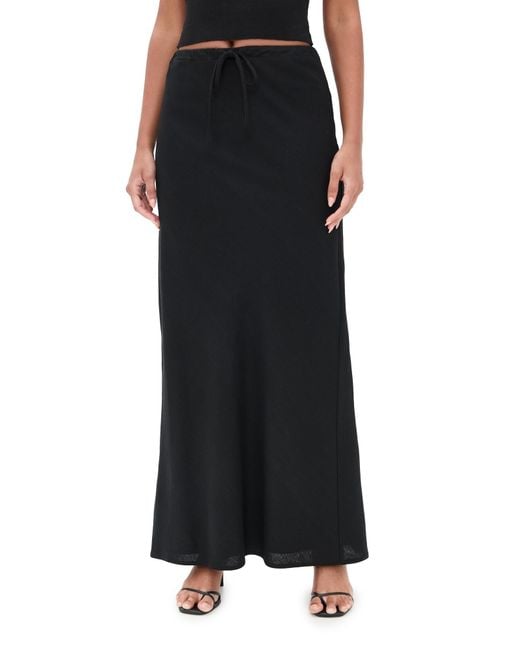 Wayf Black Maxi Skirt