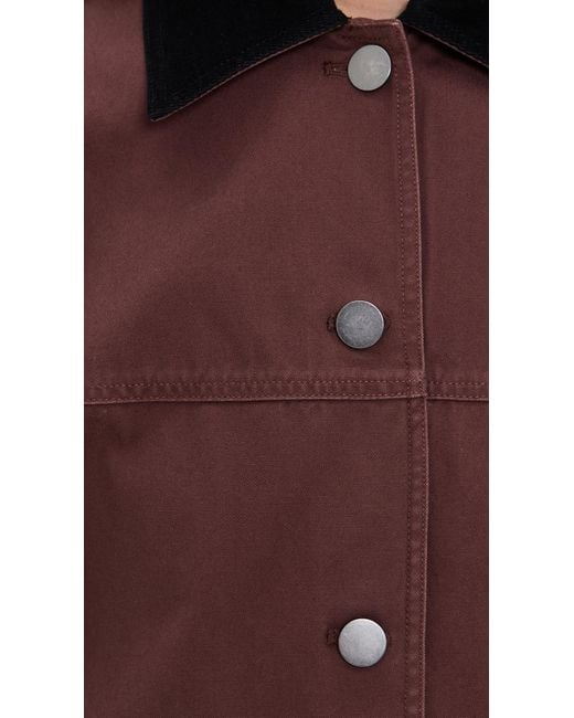 Le Bos Red Dree Mid-Length Barn Jacket