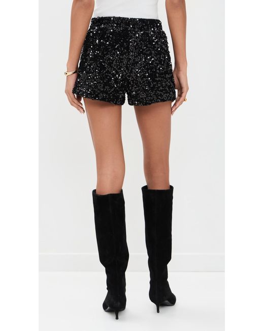 Endless Rose Black Sequins Shorts