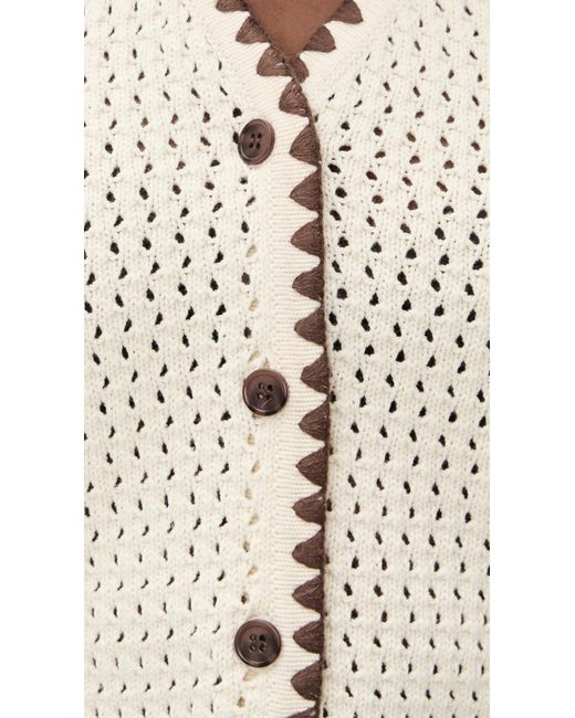 ALIGNE Natural Camilla Crochet Top