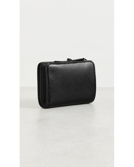 Marc Jacobs Black The Utility Snapshot Tonal Crossbody Compact Wallet