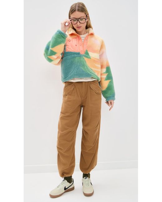 Fp Movement Blue Rocky Ridge Sherpa Pullover