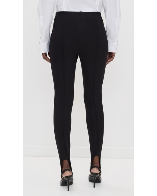Theory Black Slim Stirrup Pants