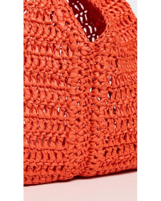 A.L.C. Orange A. L.C. Simone Raffia Bag