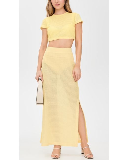 Jonathan Simkhai Yellow Lidie Top