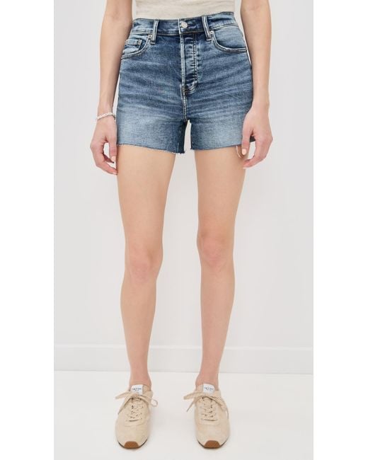 DAZE Blue Bottom Line Shorts