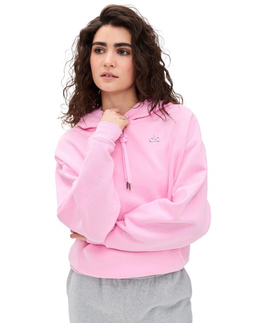 Alo Yoga Accolade Hoodie in Pink | Lyst