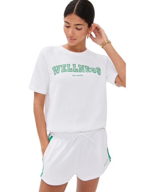 sporty&amp;rich wellness ivy tee  Sサイズ Sporty & Rich Wellness Ivy Tシャツ | ブルー | FARFETCH JP