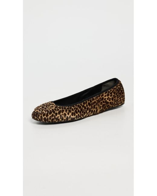 Tory Burch Black Reva Travel Ballet Flats