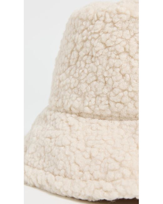 Hat Attack Natural Sherpa Reversible Bucket Hat
