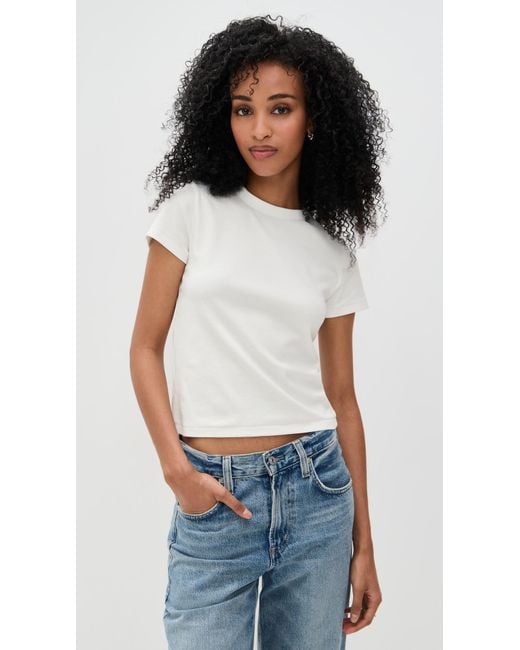 DL1961 White Shrunken Tee