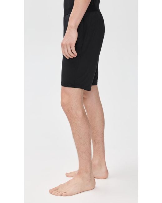 Calvin Klein Black Ultra Soft Modal Sleep Shorts for men