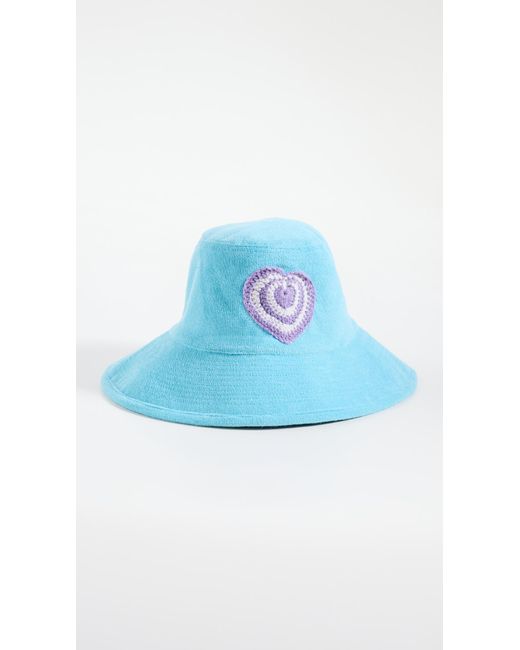 Kerri Rosenthal Cotton Terry Sunny Daze Hat in Lavender (Purple) | Lyst
