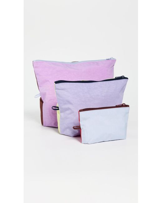 Baggu Red Go Pouch Set