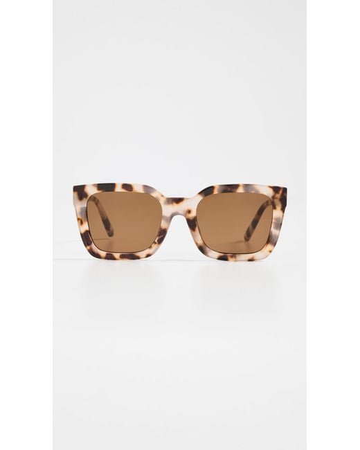Aire White Abstraction Sunglasses
