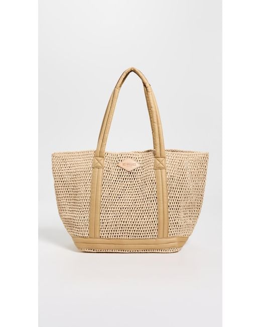 MZ Wallace Natural Medium Crochet Tote