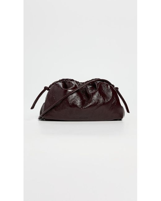 Mansur Gavriel Brown Mini Cloud Clutch